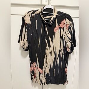 Men’s AllSaints Nahiku Short Sleeve Shirt Size Medium
